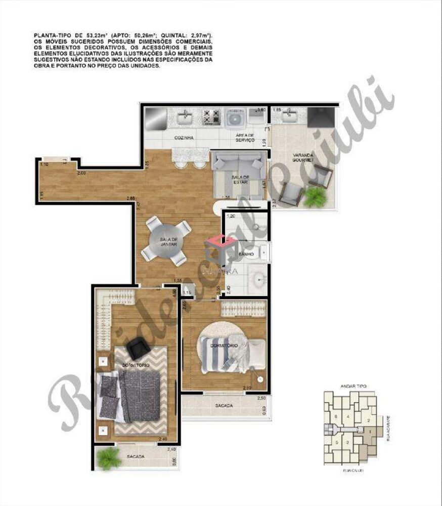 Cobertura à venda com 2 quartos, 84m² - Foto 2