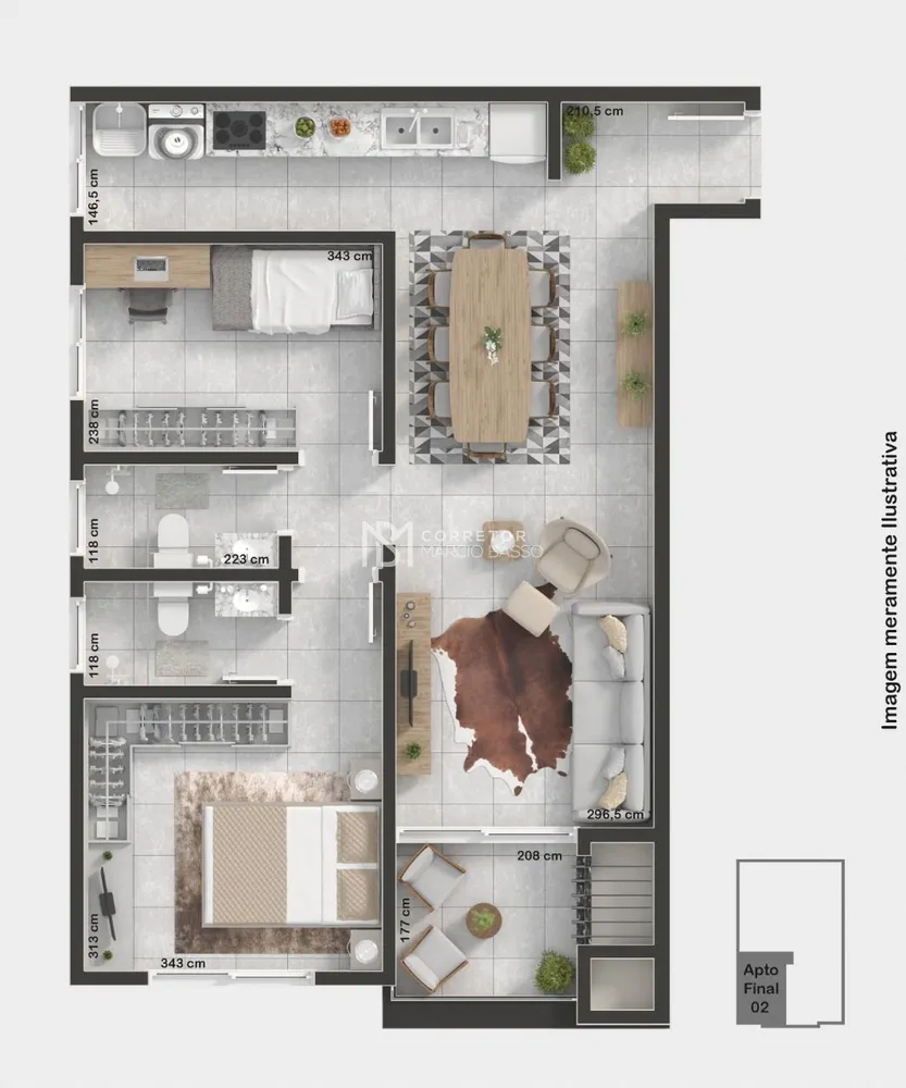 Apartamento, 2 quartos, 72 m² - Foto 4
