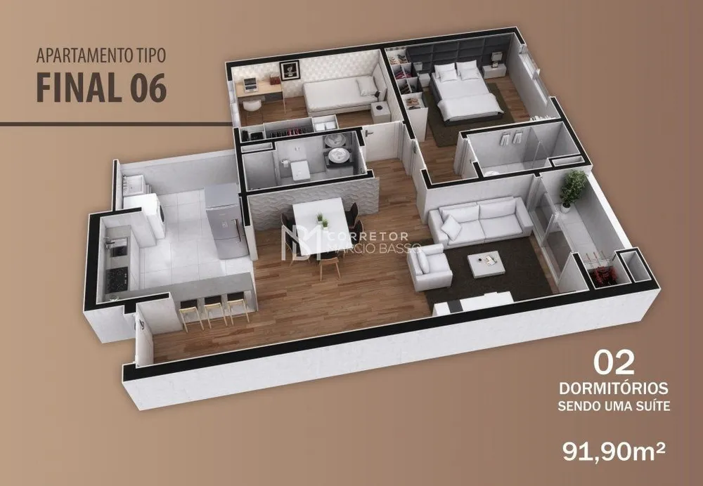 Apartamento, 2 quartos, 75 m² - Foto 3