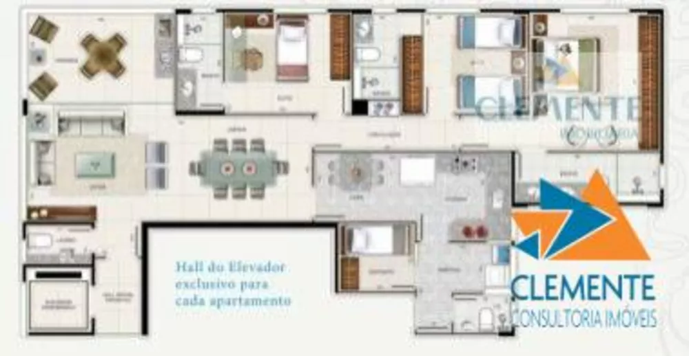 Apartamento à venda com 3 quartos, 115m² - Foto 3