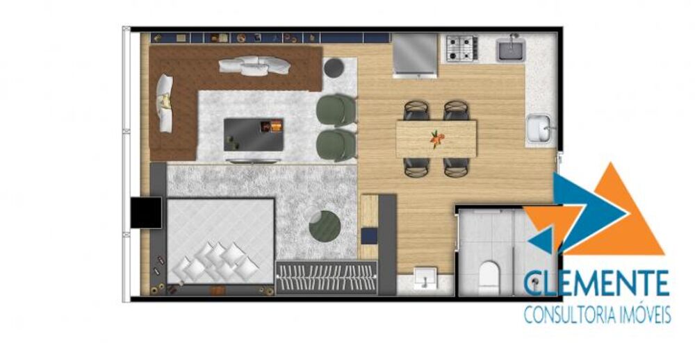 Apartamento, 1 quarto, 33 m² - Foto 8
