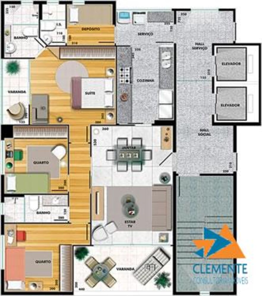 Apartamento, 3 quartos, 103 m² - Foto 1