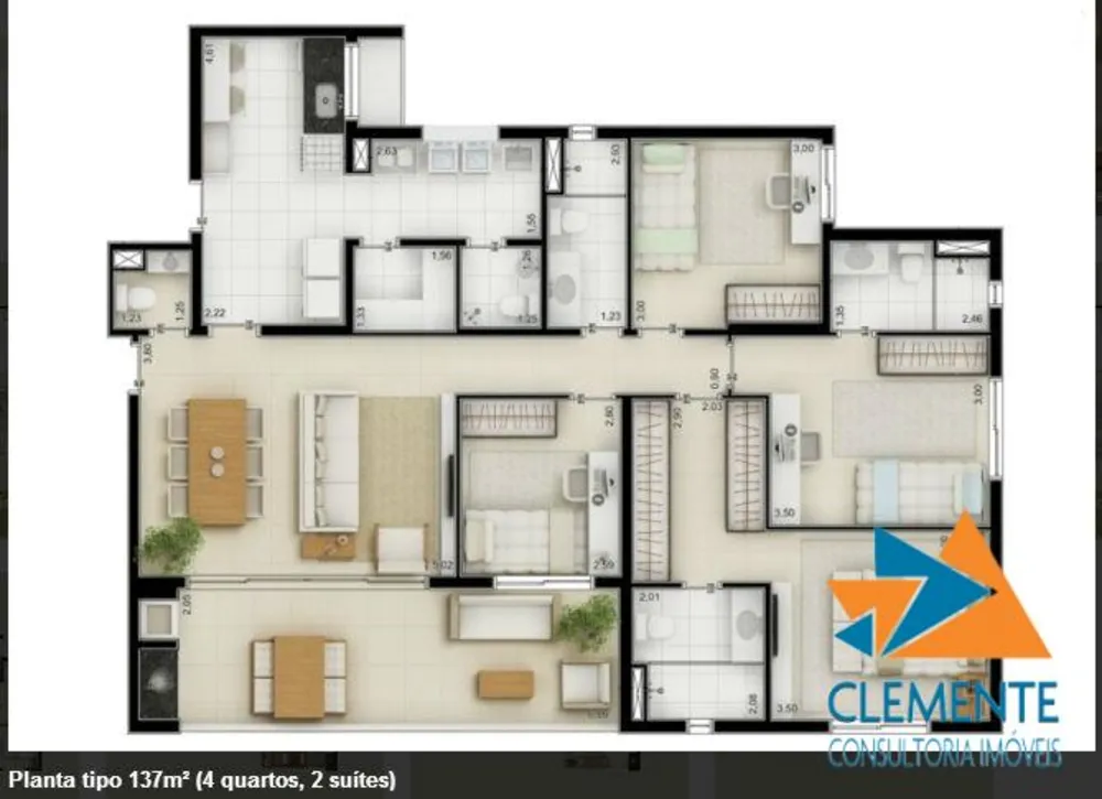 Apartamento, 3 quartos, 105 m² - Foto 6