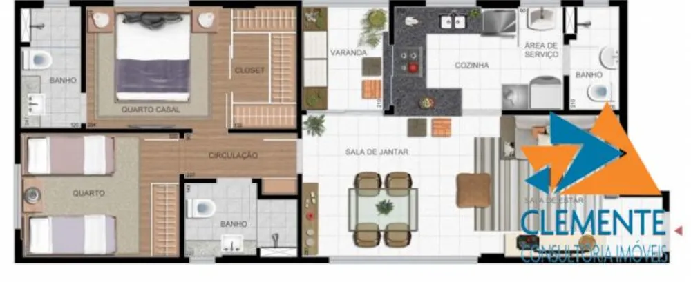 Apartamento, 2 quartos, 68 m² - Foto 6