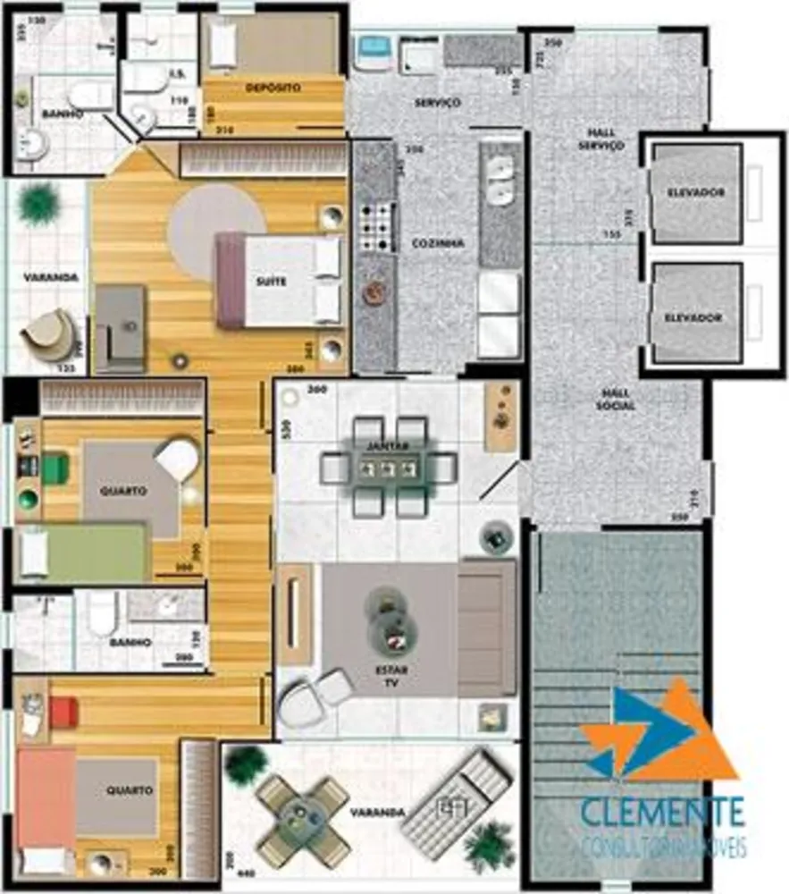 Apartamento, 3 quartos, 103 m² - Foto 2