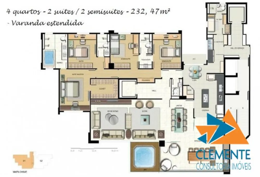 Apartamento, 4 quartos, 222 m² - Foto 12