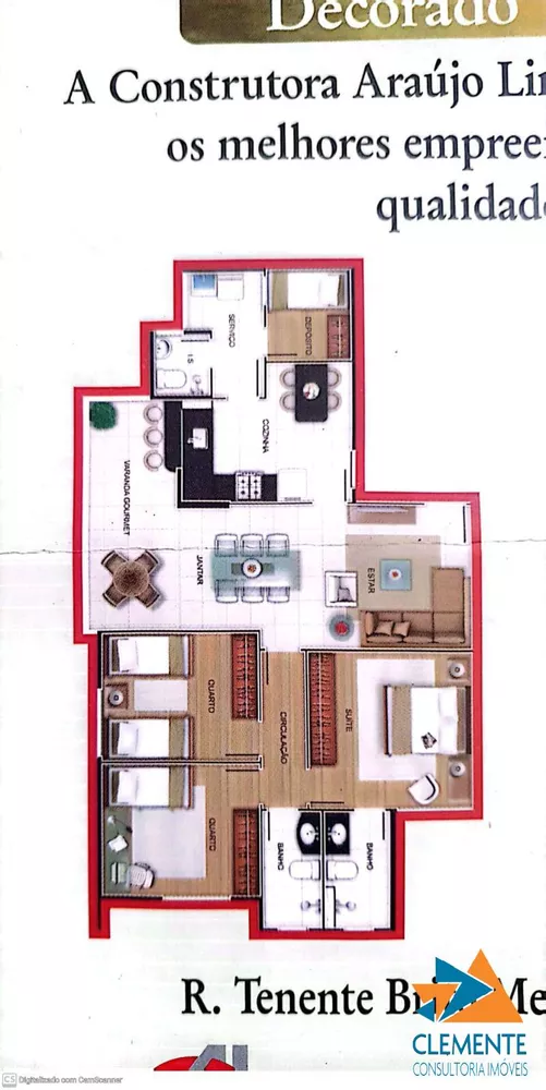 Apartamento à venda com 3 quartos, 97m² - Foto 2