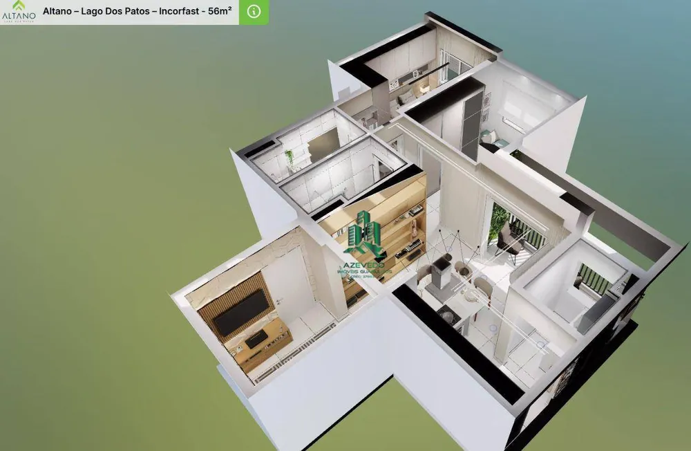Apartamento, 2 quartos, 56 m² - Foto 3