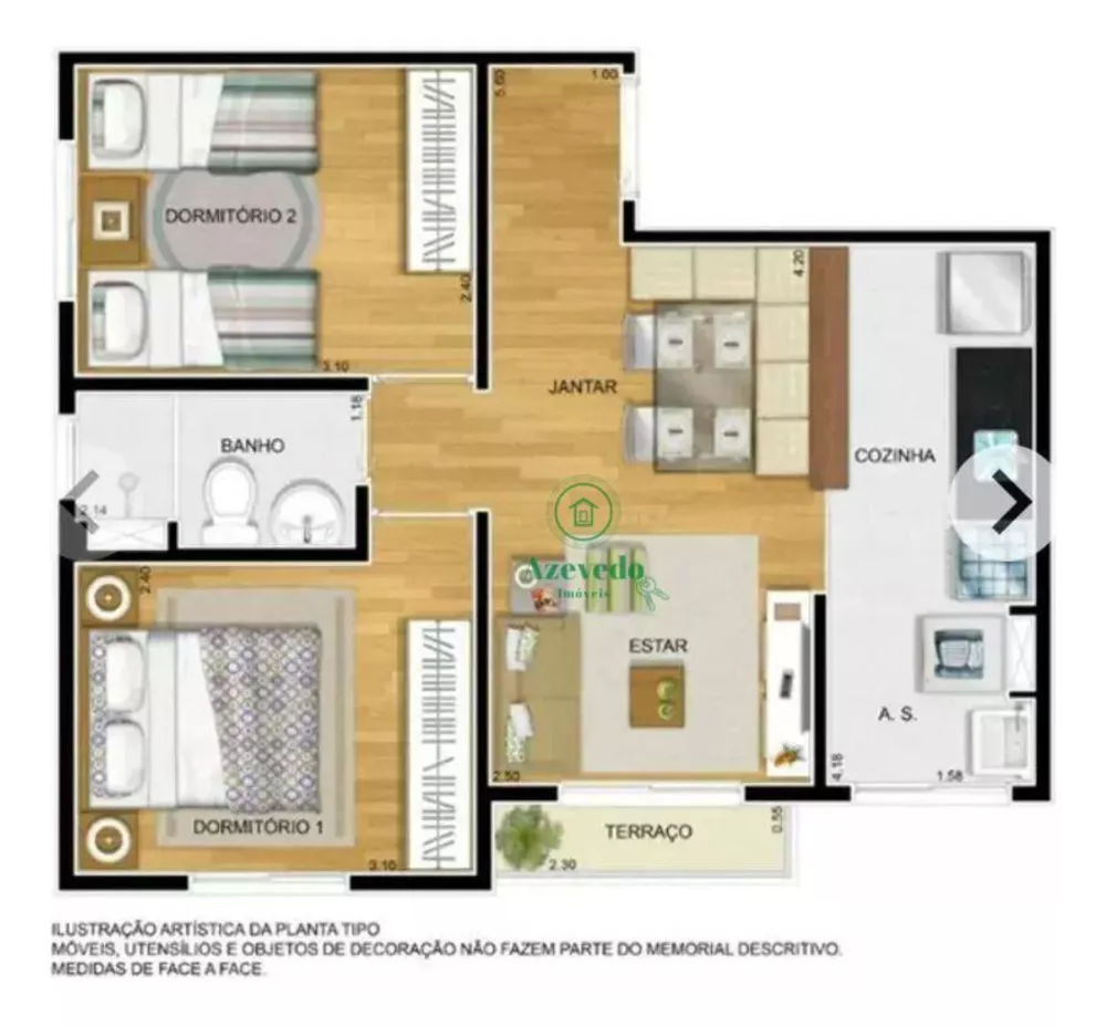 Apartamento, 2 quartos, 50 m² - Foto 5