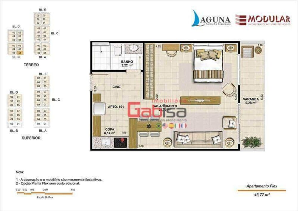 Casa de Condomínio à venda com 1 quarto, 46m² - Foto 2