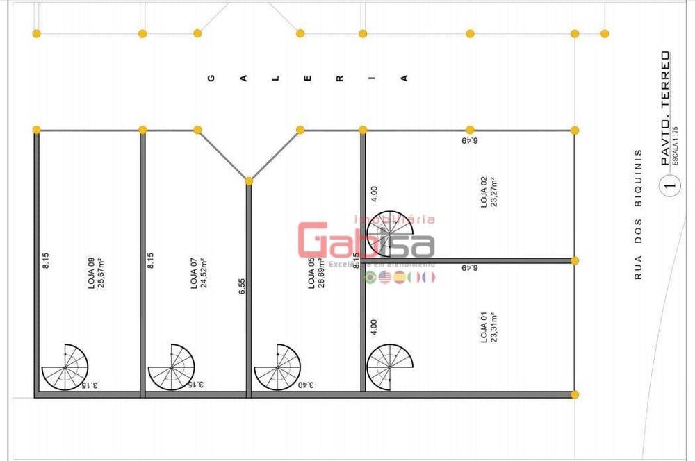 Loja-Salão, 23 m² - Foto 3