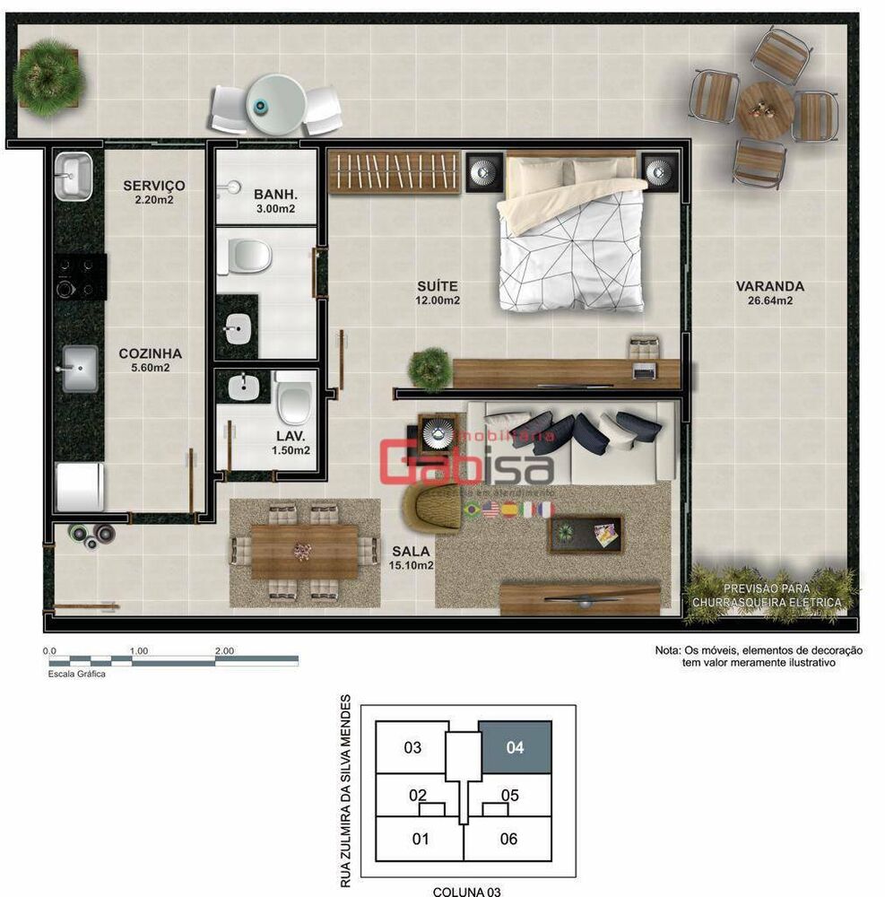 Apartamento, 1 quarto, 60 m² - Foto 4