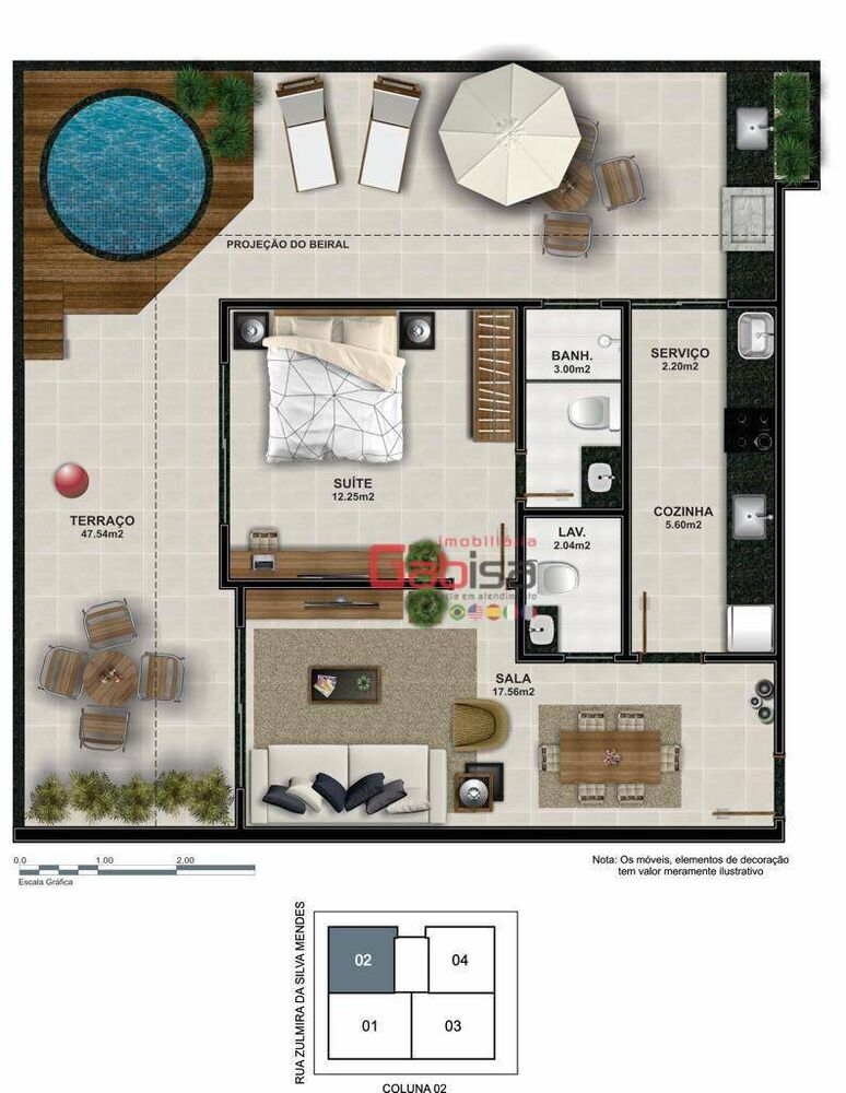 Apartamento, 1 quarto, 60 m² - Foto 12