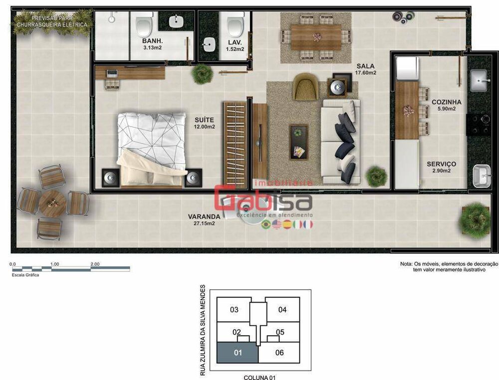 Apartamento, 1 quarto, 60 m² - Foto 3
