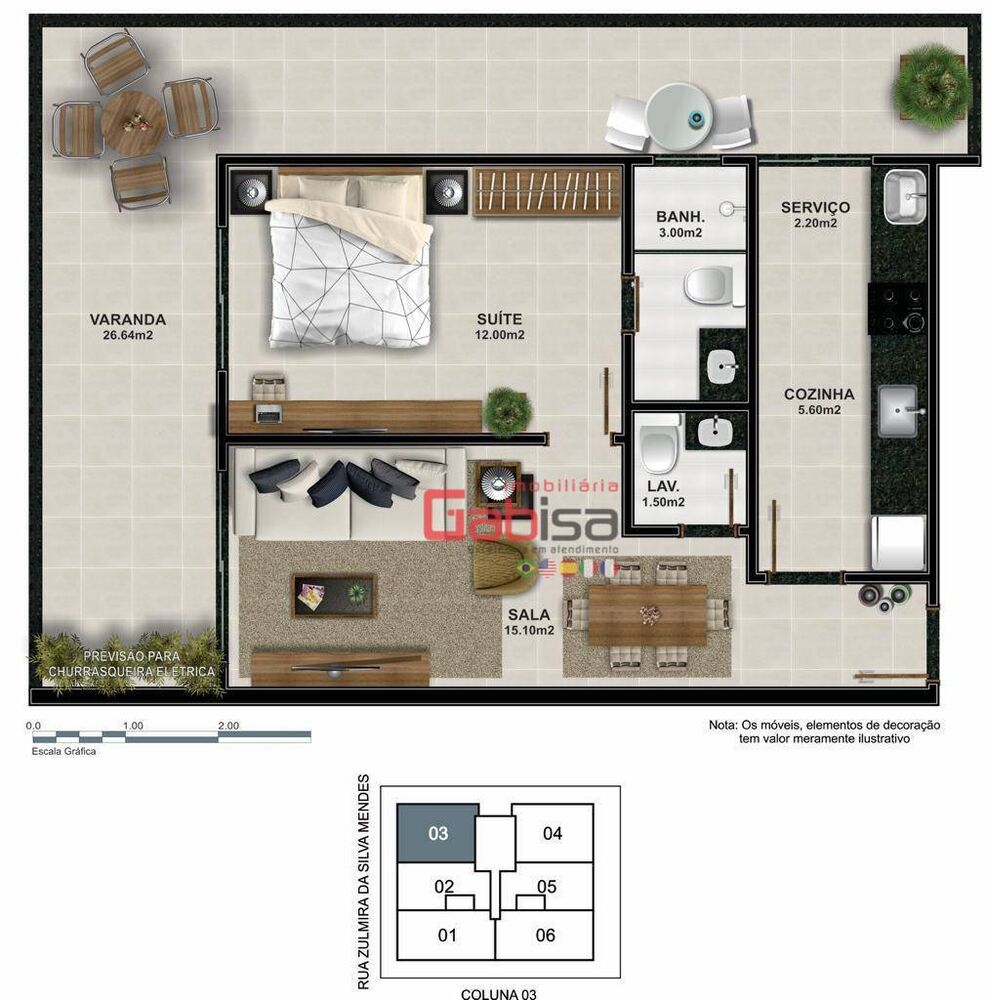 Apartamento, 1 quarto, 60 m² - Foto 13