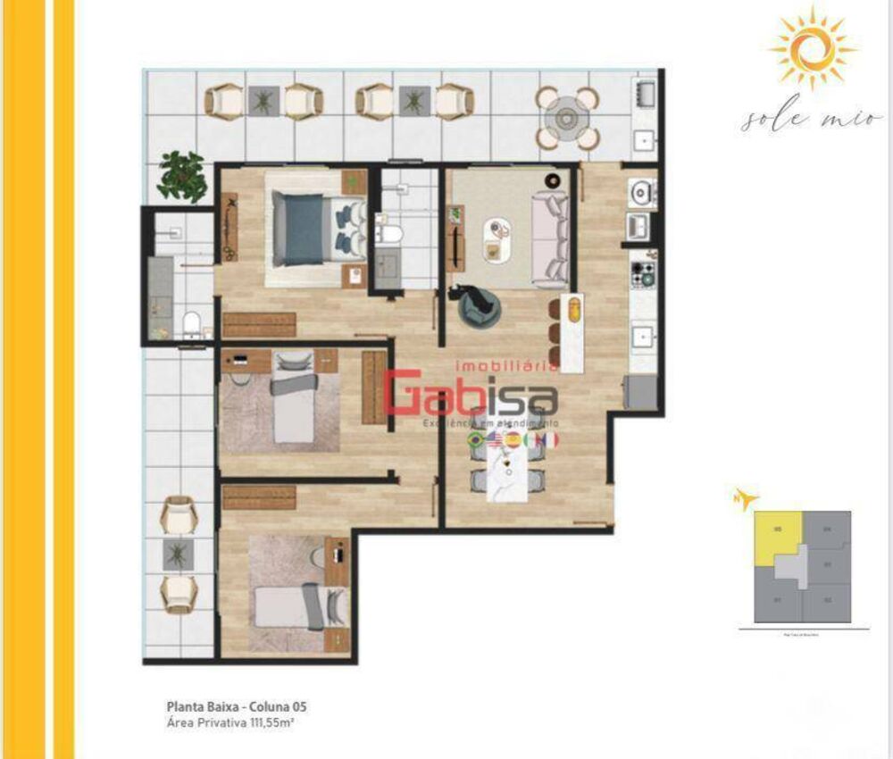 Apartamento à venda com 3 quartos, 112m² - Foto 8
