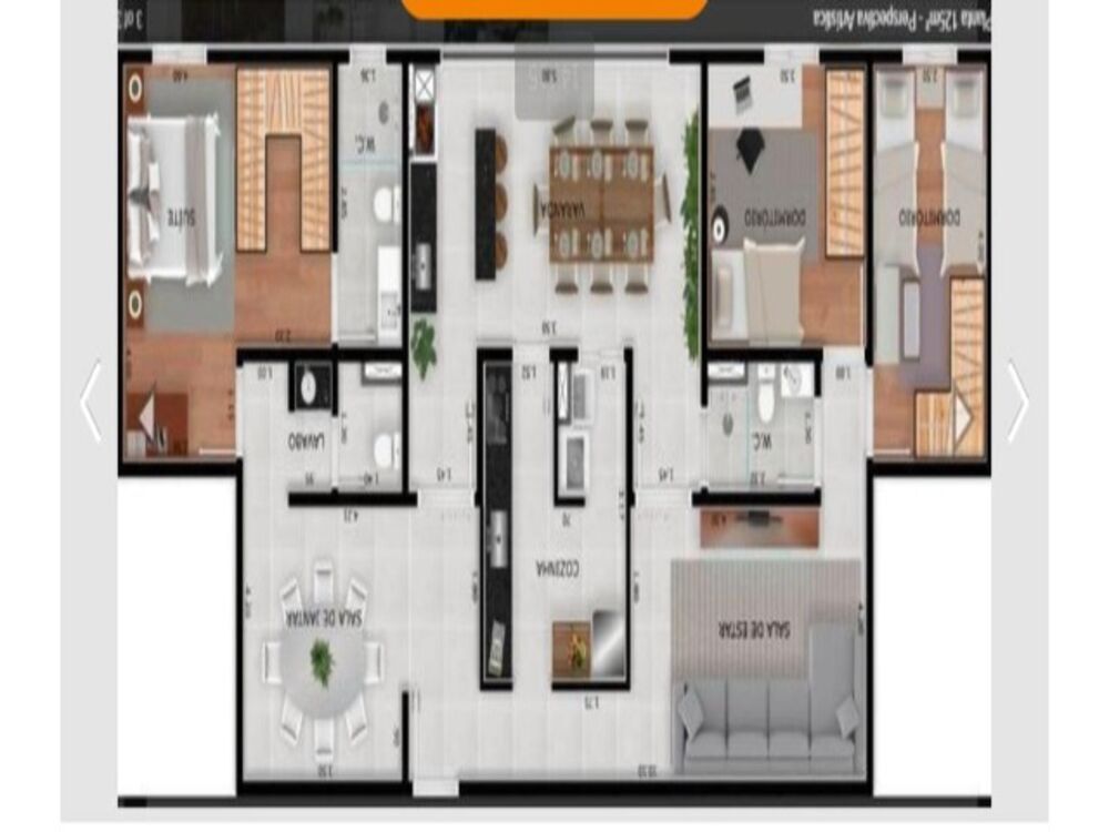 Apartamento, 3 quartos, 125 m² - Foto 2