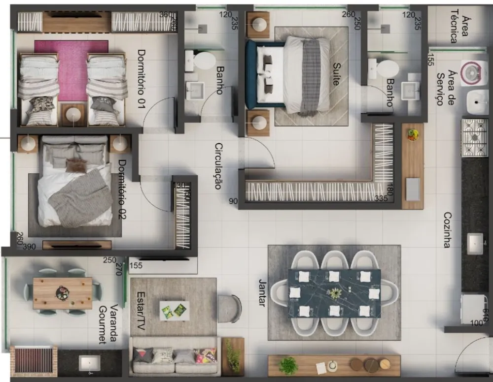 Apartamento, 3 quartos, 94 m² - Foto 17