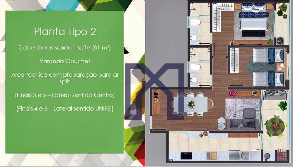 Apartamento, 2 quartos - Foto 4