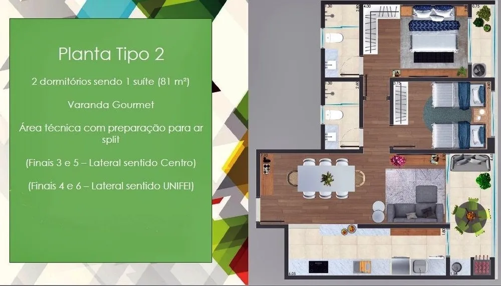 Apartamento, 2 quartos - Foto 6