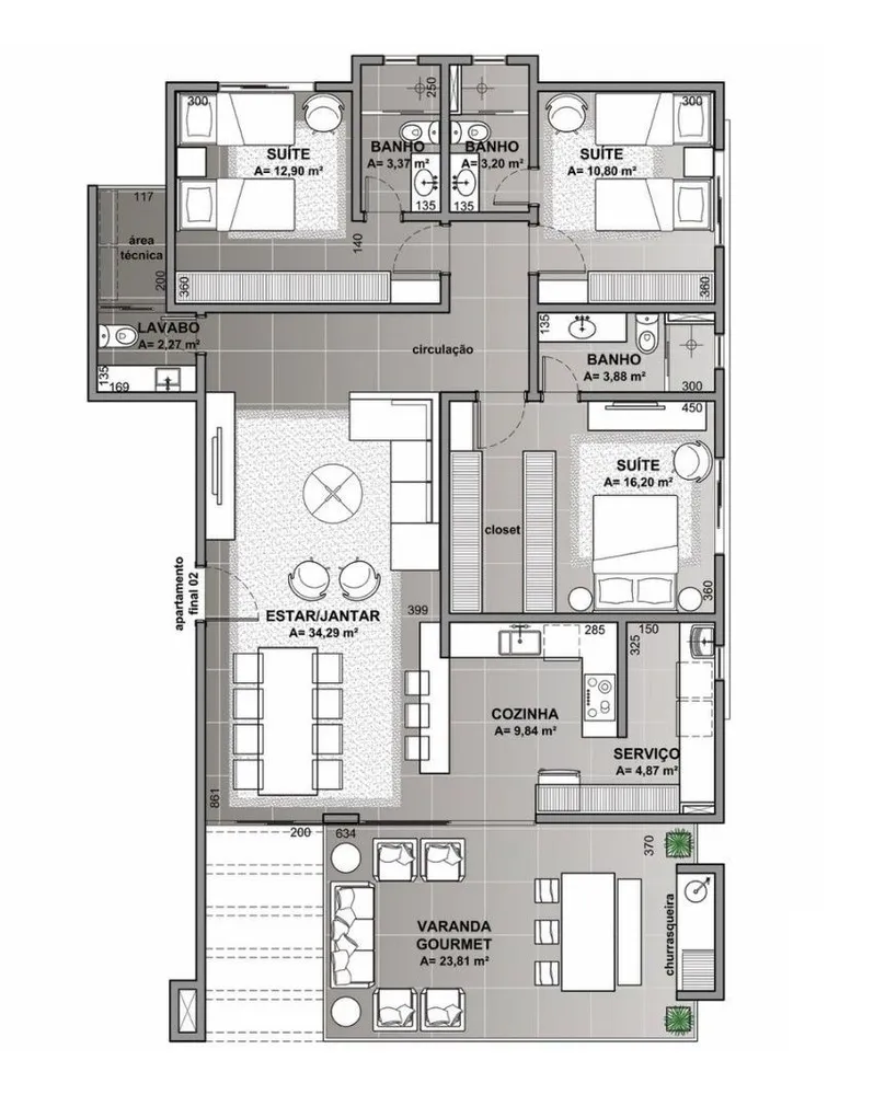 Apartamento, 3 quartos - Foto 7