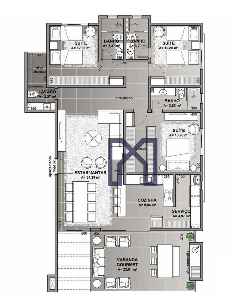Apartamento, 3 quartos - Foto 4