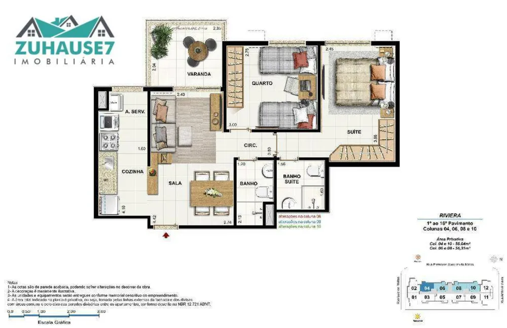 Apartamento, 2 quartos, 56 m² - Foto 22