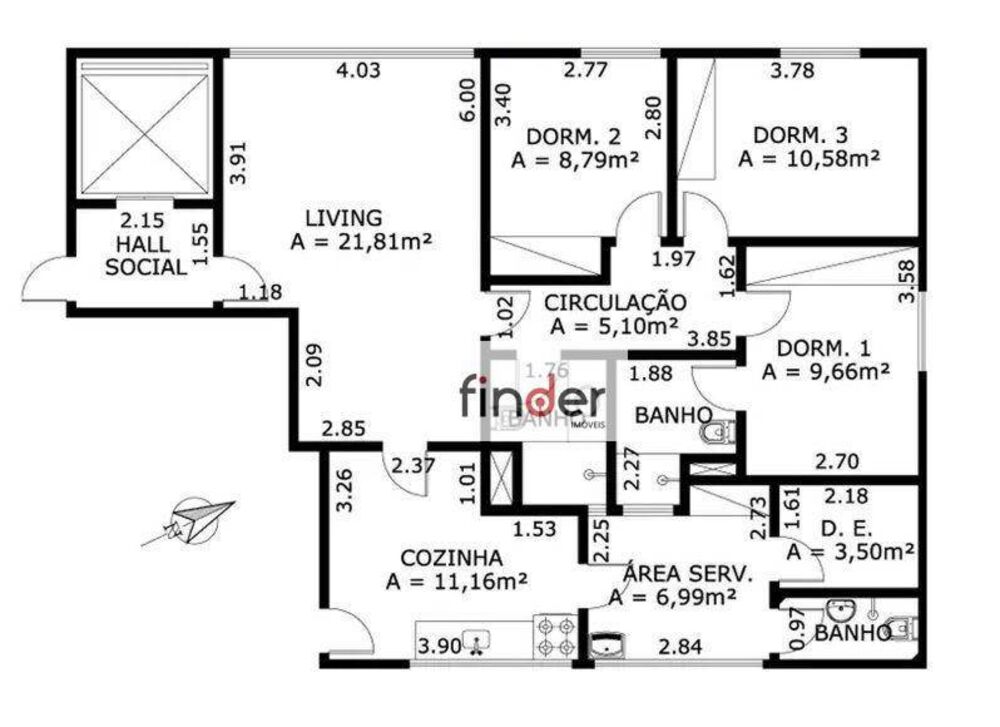 Apartamento, 3 quartos, 103 m² - Foto 14