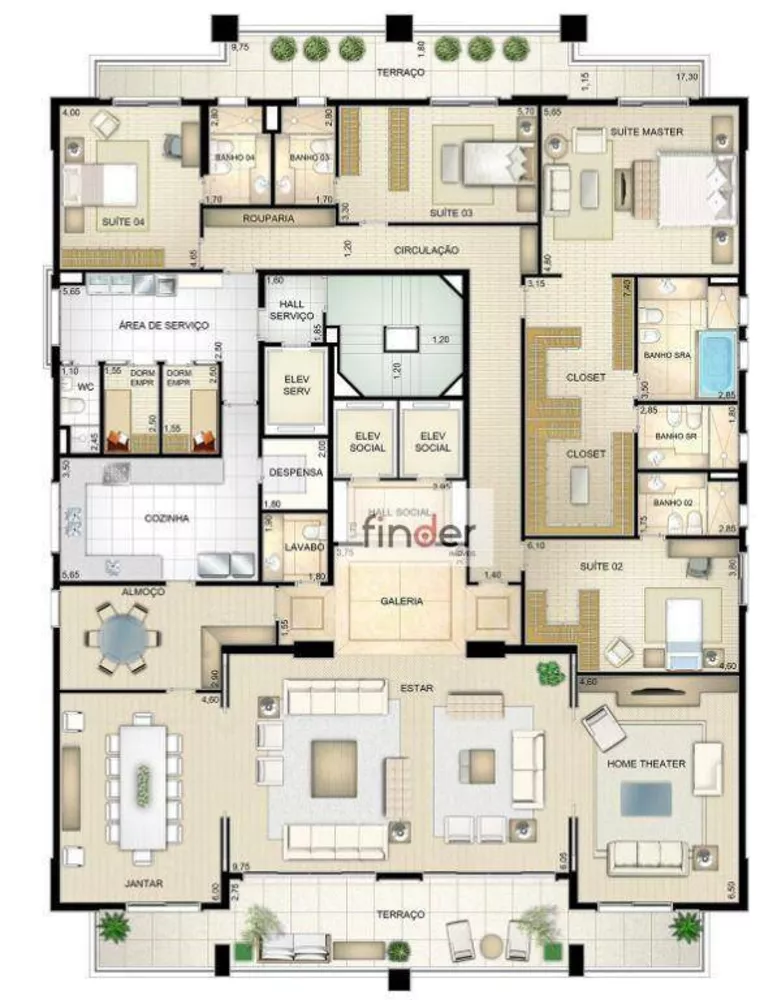 Apartamento, 4 quartos, 502 m² - Foto 19