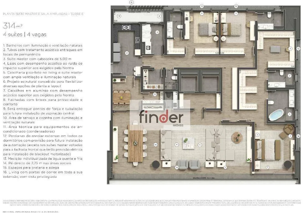 Apartamento, 4 quartos, 314 m² - Foto 4