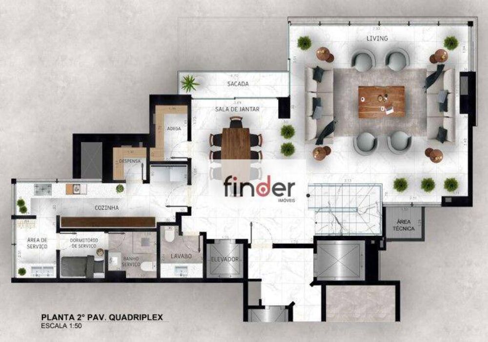 Cobertura, 3 quartos, 580 m² - Foto 16