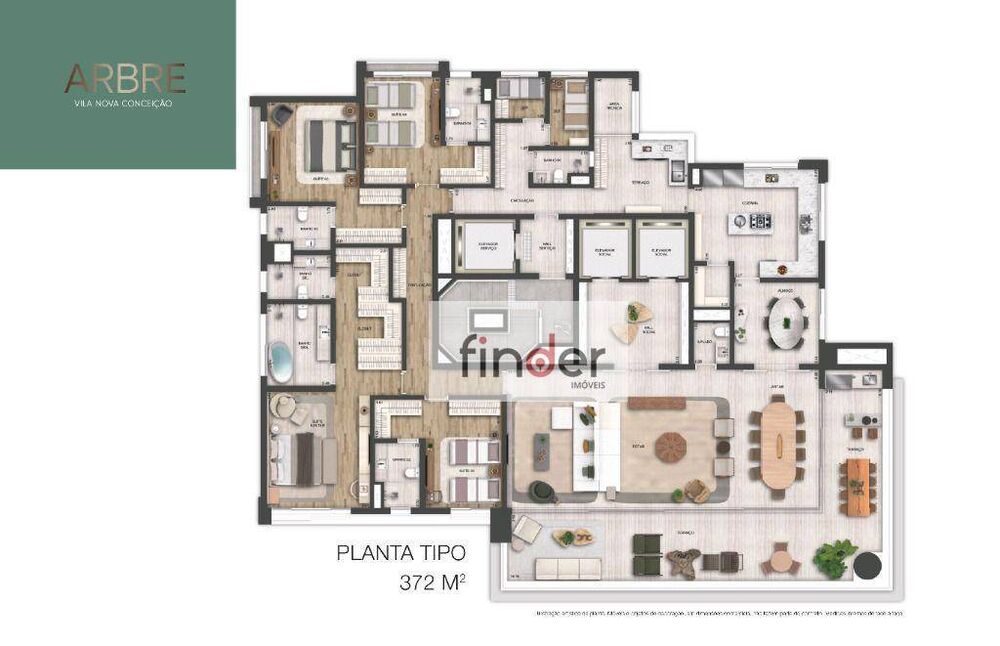 Apartamento, 4 quartos, 372 m² - Foto 4