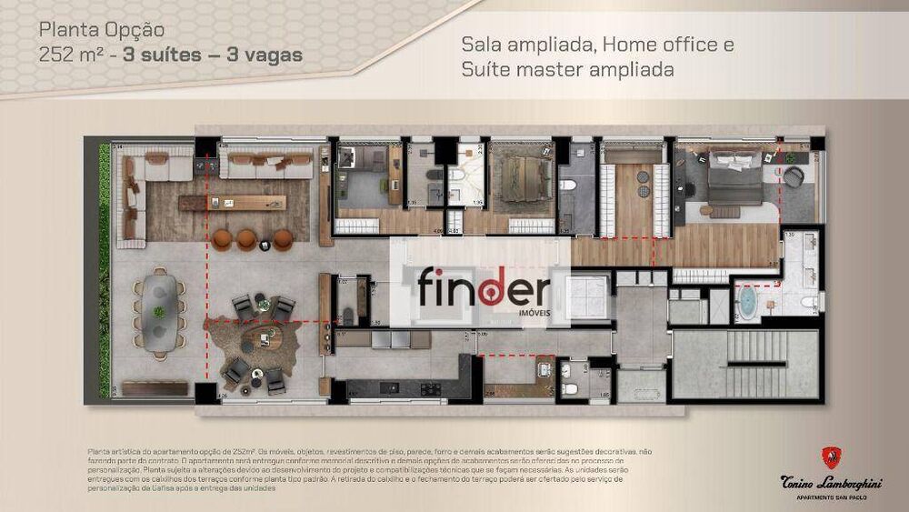 Apartamento, 4 quartos, 252 m² - Foto 1