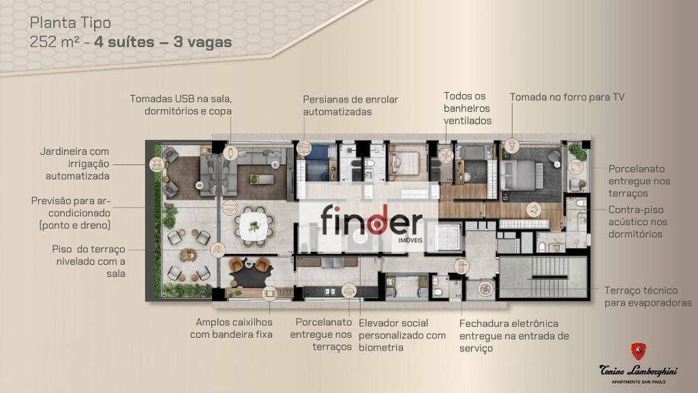 Apartamento, 4 quartos, 252 m² - Foto 3