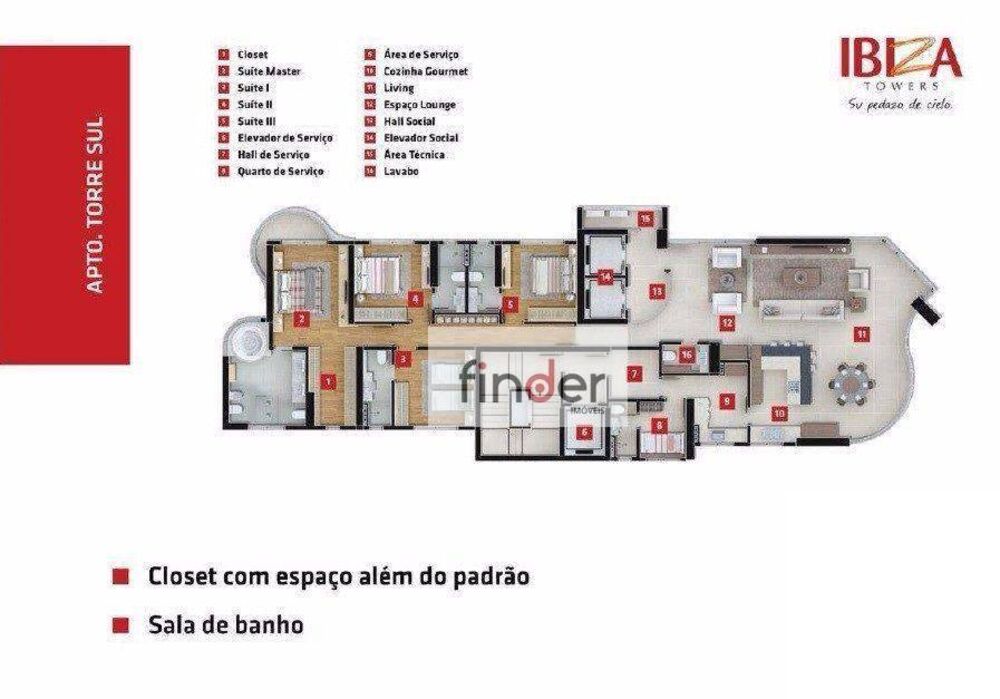 Apartamento, 4 quartos, 238 m² - Foto 4