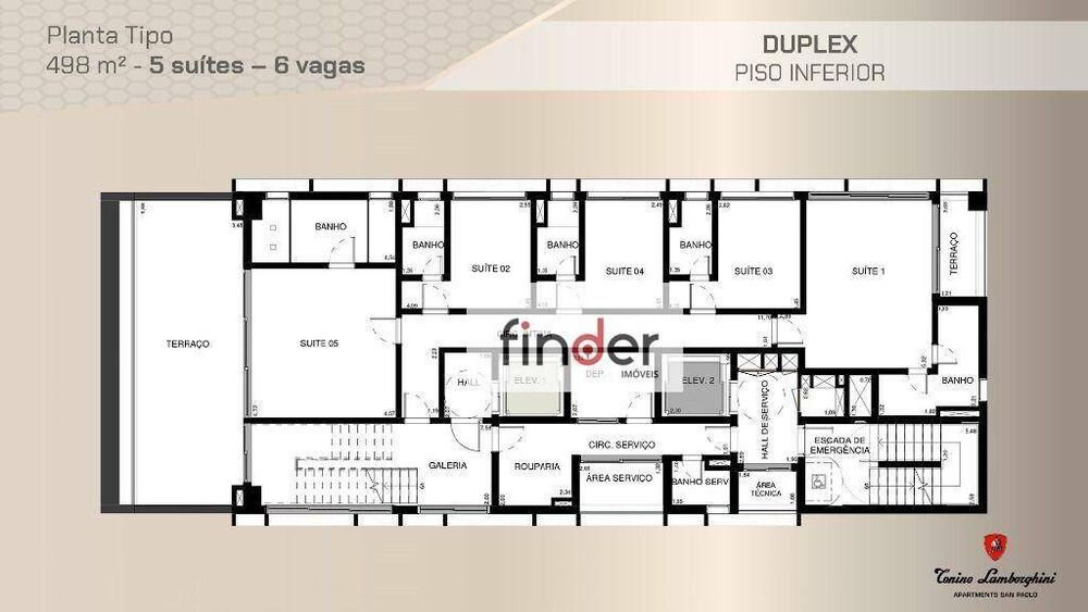 Apartamento à venda com 4 quartos, 252m² - Foto 3