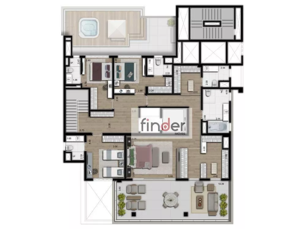 Apartamento, 3 quartos, 270 m² - Foto 5