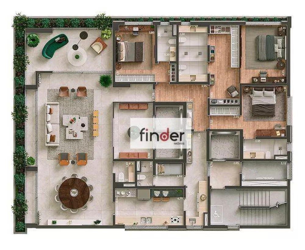 Apartamento, 3 quartos, 262 m² - Foto 57
