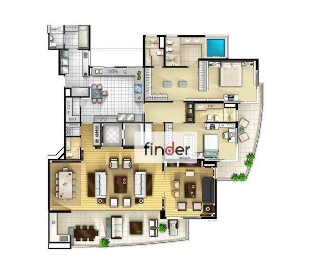 Apartamento, 3 quartos, 262 m² - Foto 4