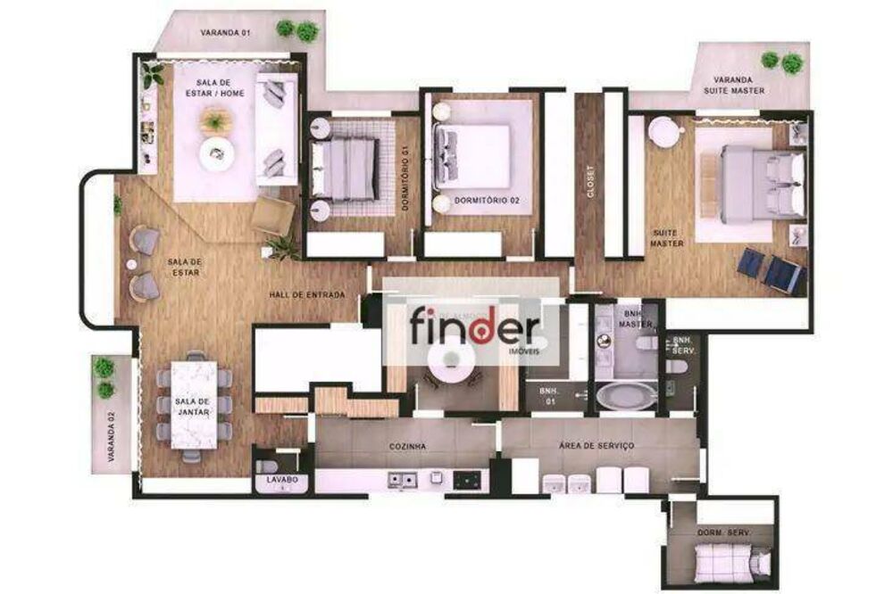 Apartamento, 3 quartos, 214 m² - Foto 14