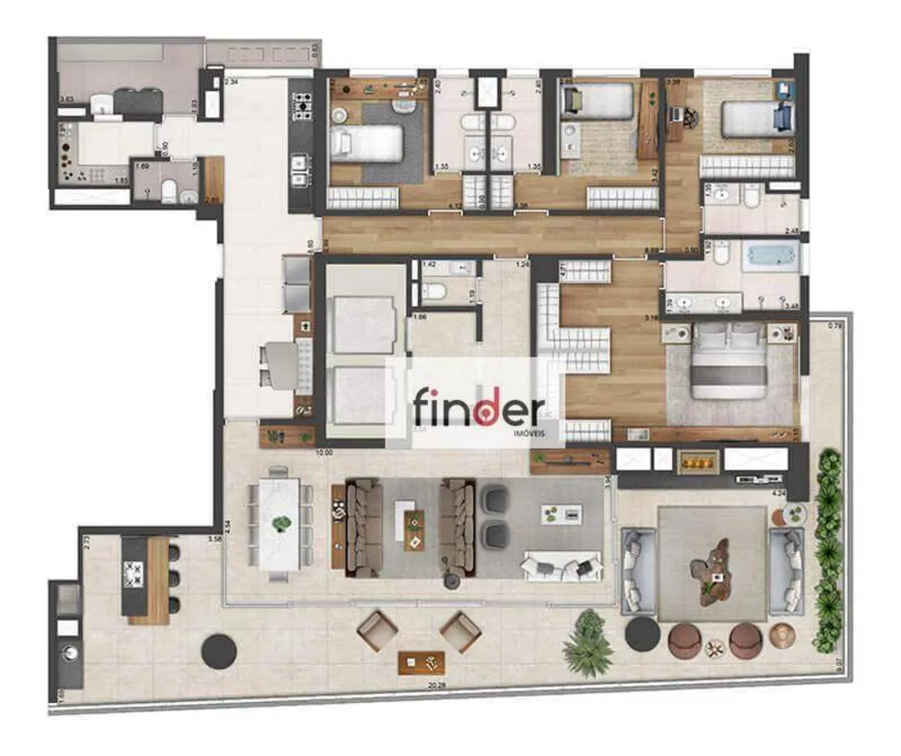 Apartamento, 4 quartos, 288 m² - Foto 12