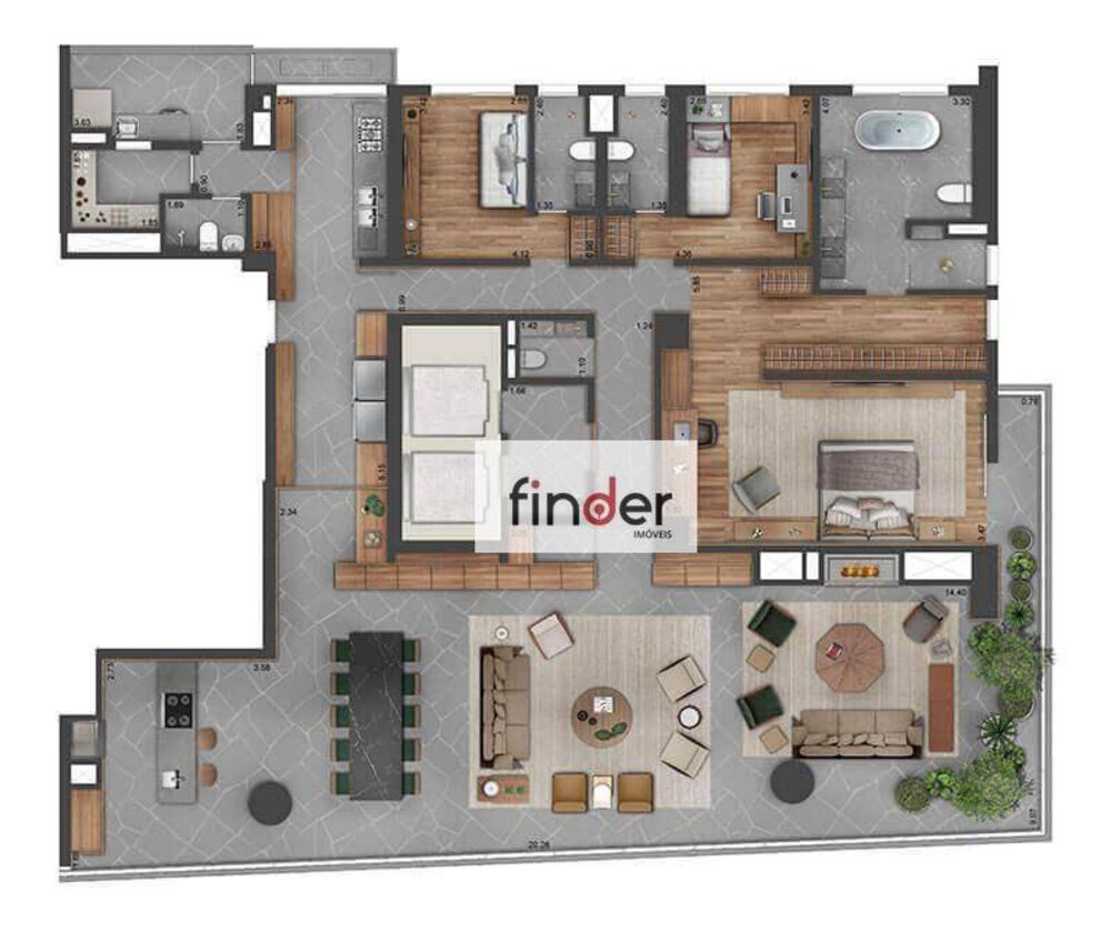 Apartamento, 4 quartos, 288 m² - Foto 31