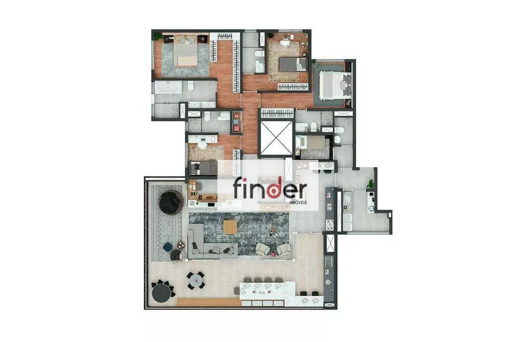 Apartamento, 4 quartos, 230 m² - Foto 5