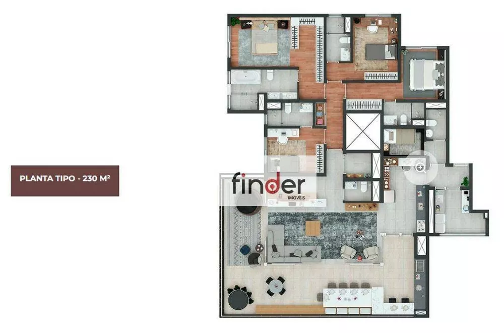 Apartamento, 4 quartos, 230 m² - Foto 8
