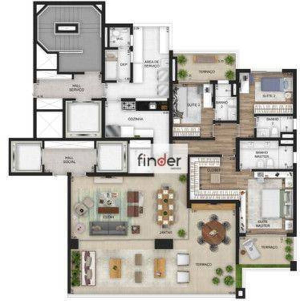 Apartamento, 3 quartos, 208 m² - Foto 19