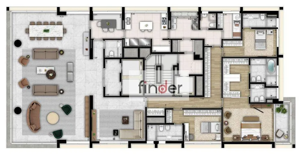 Apartamento, 4 quartos, 358 m² - Foto 2
