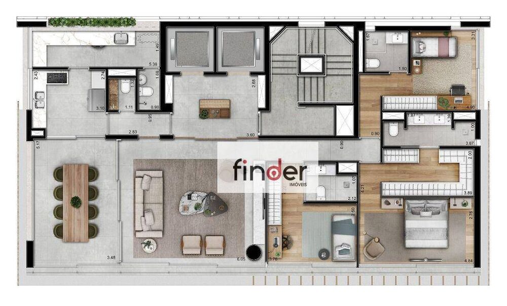 Apartamento, 3 quartos, 183 m² - Foto 5