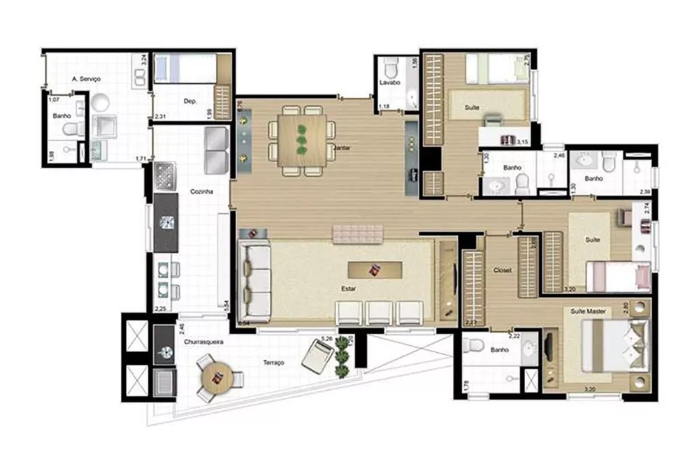 Apartamento, 4 quartos, 170 m² - Foto 16