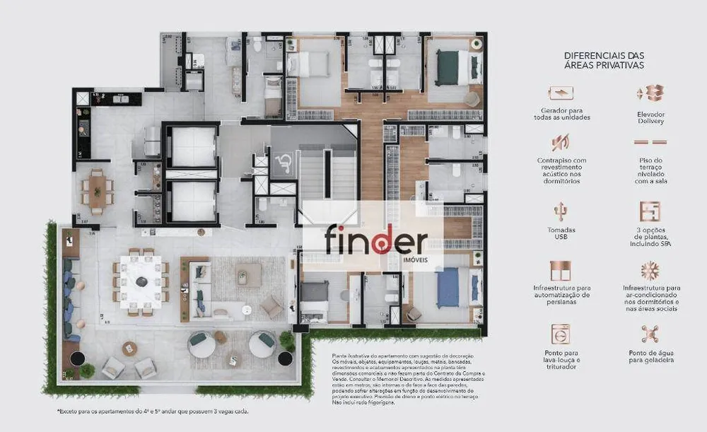 Apartamento, 4 quartos, 276 m² - Foto 2