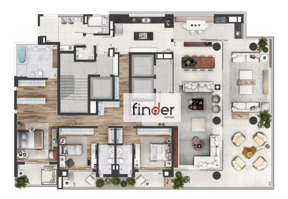 Apartamento, 3 quartos, 322 m² - Foto 7